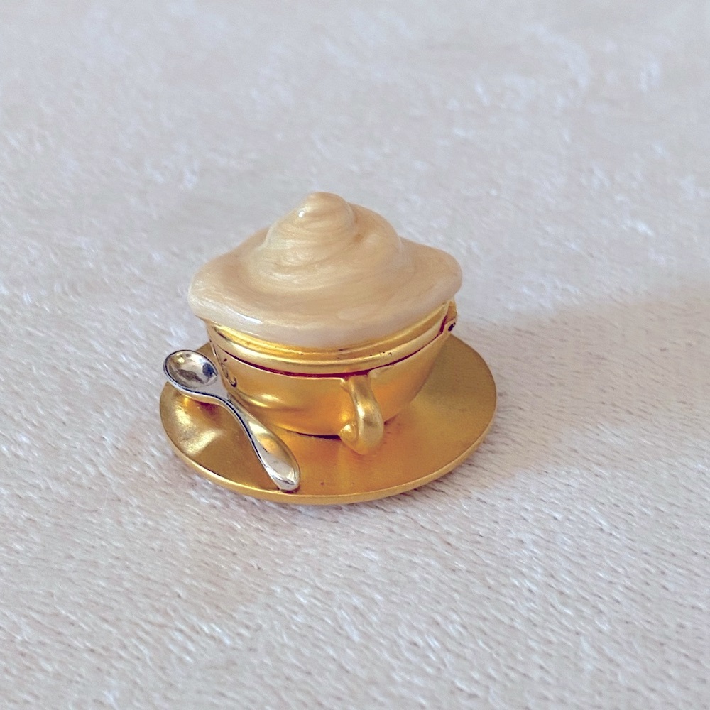 Estée Lauder Vintage 1999 Cafe Solid Perfume Compact with Beautiful Perfume. - Picture 5 of 10